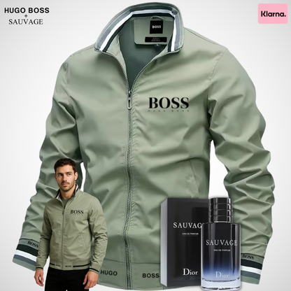 Herrenjacke + Gratis Parfüm | 2x1 Angebot