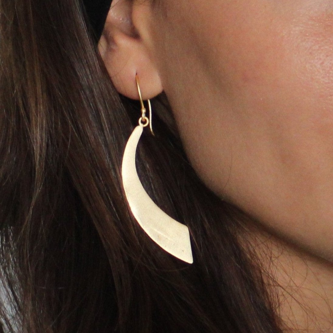 Gold plated SWORD earrings - Design with Character