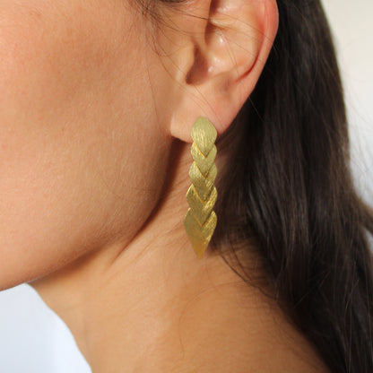 Gold plated SOLVAY earrings - Design with Character