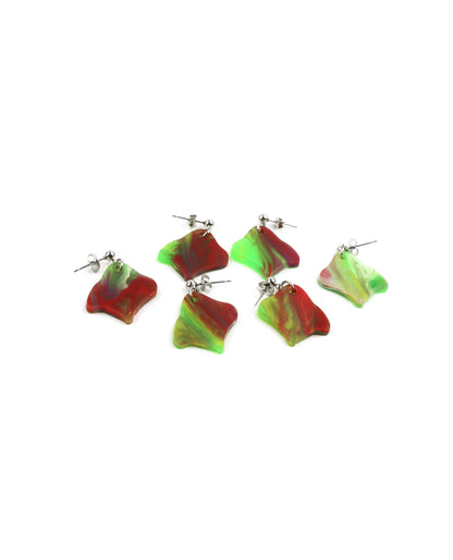 Pendientes abstractos multicolor