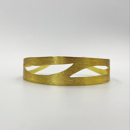 Gold plated AURA bracelet - Design with character